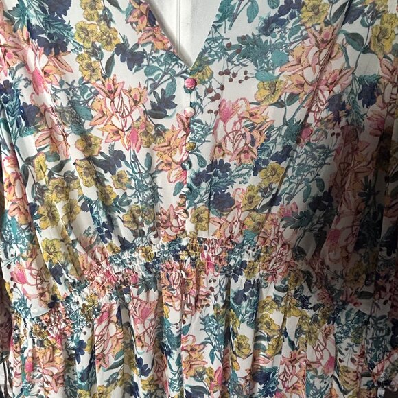 NWT Taylor Woman V-neck Floral Dress Women's Plus Size 14W - Picture 4 of 4